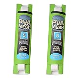 Muzrunq Fishing Mesh Bait Bags PVA Fishing Mesh Universal Water Soluble PVA Fishing Mesh Refill Bait Bags 2PCS.