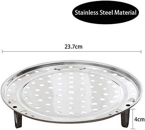 Steamer Rack Metal Steaming Rack Tray Stand Steamer Basket Pots Steaming Stand for Home Kitchen Cooking9.4 * 9.4 * 1.58inch