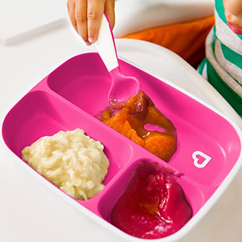 Munchkin® Splash™ Toddler Divided Plate, Pink #TOP1