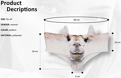 Womens Underwear Funny Panties For Women, Gift Ideas For Her, Valentines Gifts, Alpaca, M #TOP1