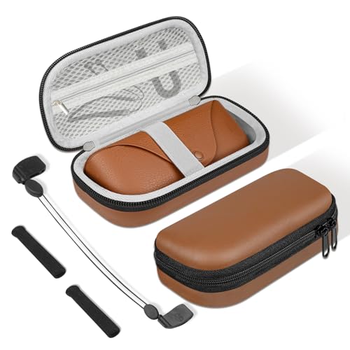 sarlar Estojo de transporte para óculos inteligentes Ray-Ban Meta Wayfarer/Oakley, conjunto de acessórios 3 em 1 com alça para óculos, almofada de orelha de têmpora, bolsa de viagem de proteção
