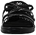 Skechers Women's Cali Rumblers-Social Butterfly Wedge Sandal, Black Rhinestone, 11 M US