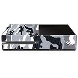 MightySkins Skin Compatible with Microsoft Xbox One Console wrap Sticker Skins Gray Camo
