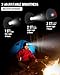 Rechargeable LED Beanie Headlamp - Unisex Winter Knit Cap with Hands Free Flashlight for Fishing, Running, Camping Black