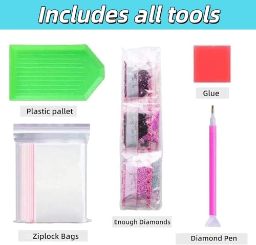 Broderie Diamond Complet Automne | Grand Kit Point de Croix Cristal 5D