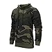 Sudaderas con Capucha para Hombre Camuflaje Jersey Ciclismo Suéter Manga Larga Hombre...