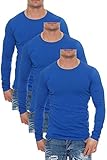 3er Set unserer beliebten einfarbigen Langarmshirts zum Vorteilspreis