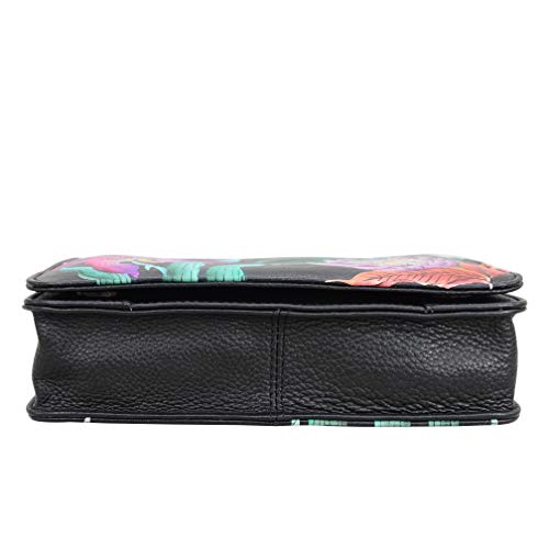 Petite sacoche Anuschka en cuir véritable peint à la main art luxe - 5