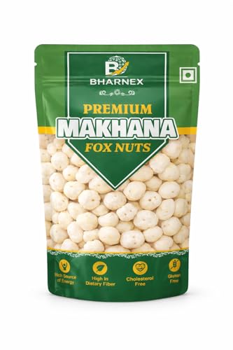 Bharnex Premium Makhana | Fox Nuts | Lotus Puffs | Raw Makhana | Healthy Snacks | 200gm