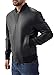 MARCO ENZOLANI Milano Men's Varsity Style Leather Bomber Jacket - Genuine Lambskin MA-1 Casual Fashion Classic Jacket (Bomber-Black-XL)