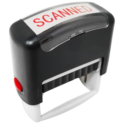 Scanned Stamp Refill Red Ink for Office Accounting Bookkeeping and Business Use