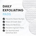 Ingrown Hair Pads Razor Bump Stopper Eliminate Ingrown Hair Strawberry Legs Butt Acne Soothe Bumps Scars Irritation Rashes Shaving Remedy Gentle Exfoliating Treatment Wipes After Shave Bikini Bump - Image 4