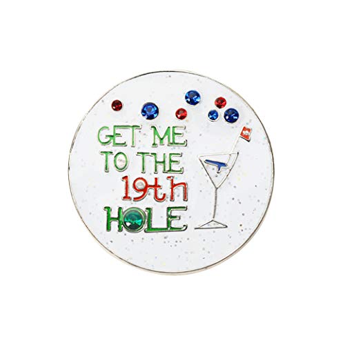 Navika Get Me to The 19th Hole Crystal Ball Marker & Clip