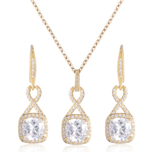Cinmilada Crystal Jewelry Set for Women Gol… product image