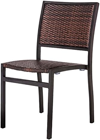 2014-23B Emma Side Chair, Safari Brown (Set of 2)