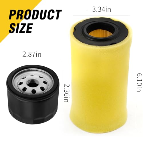 SYOWADA Air Filter Tune Up Kit Replacement For Craftsman Yt3000 Ys4500 Lt2000 Lawn Tractor, Air Filter Oil Filter Tune Up Kit Replacement For Brig-g Stratton 793569 793685 - Thumbnail 2