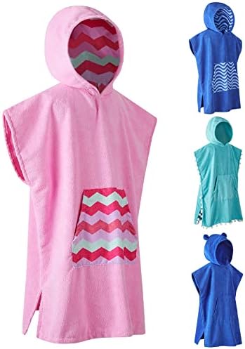 DiaryLook Kids Swimming Changing Robe Towel | Hooded Poncho Towels | Surf Changing Towel Girls | Beach Towels, Bathrobe, Childrens Dressing Gown Gifts