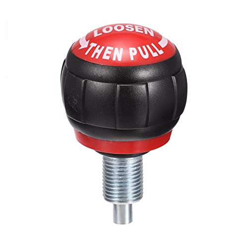 uxcell M16 Pull Pin Spring Knob Replacement Parts for Home Fitness Height Adjustment Screws Equipment Black Red