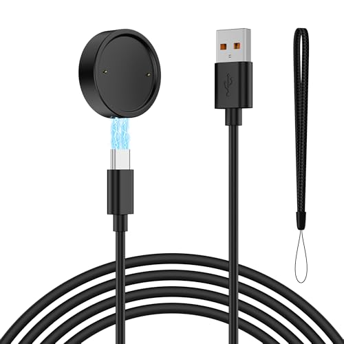 Image of Vanjua Compatible for Amazfit bip 6 Charger & Amazfit Active 2, Active 2 Premium Charger, Magnetic USB Charging Cable 3.3ft /1m