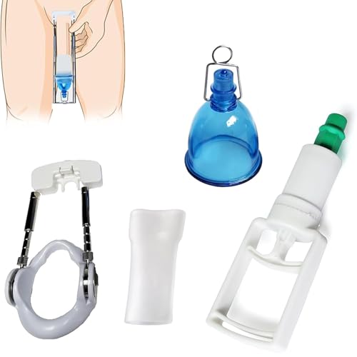 Penispumpe Mit Vielseitigen Zubehör, Effizientes Penisstrecker Set Für Training Und Erektion,UnterstüTzt Die NatüRliche Penisverlängerung Mit Sicherer Physikalischer Methode,Pension Pump(M)