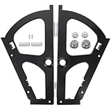 jojofuny Soportes Abatibles para Zapatero de Acero Laminado en Frío Negro, Paquete de 2 Piezas para Almacenamiento Hogar
