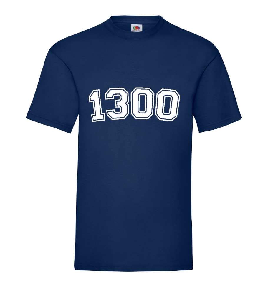 T-shirt pour homme bleu marine XXXL en coton confortable - Modèle 1300