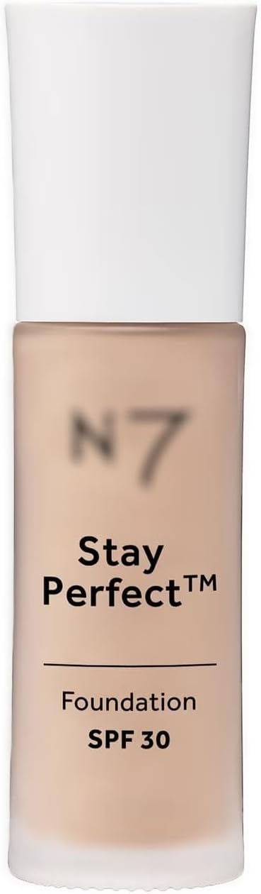 Nō7 | Stay Perfect Foundation - Warm Sand | Medium Coverage - SPF 30 | A Lightweight Formula That Hydrates, Protects From Sun Damage and Lasts up to 24 Hours | 30mL[IMPERFECT BOX]