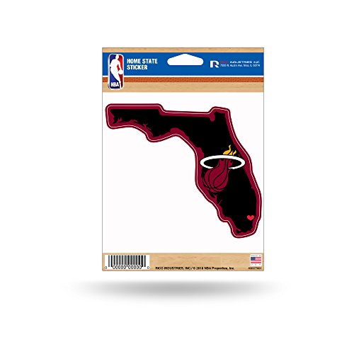 Rico Industries NBA Miami Heat Home State Sticker