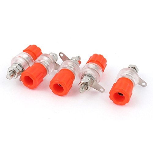 Aexit 5 pcs accesorios audio y video conector banana 4mm miniatura 1