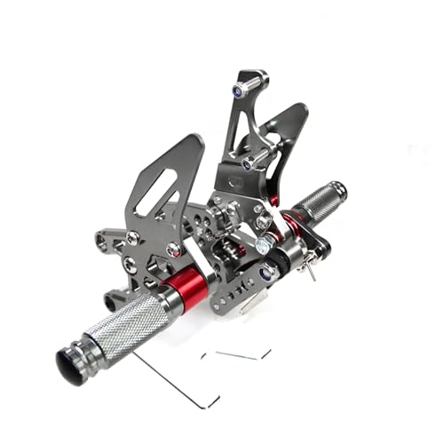 Repose-pieds réglables CBR1000RR en aluminium noir pour commandes reculées - 4