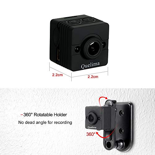 KKmoon Quelima SQ12 Mini Câmera Visão Noturna Traço Cam 155 Graus FHD 1080P DVR