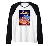 aladdin 1993 vhs opening Official Disney Merchandise Disney Aladdin 90s Disney Movie VHS Cover Retro Maglia con Maniche Raglan
