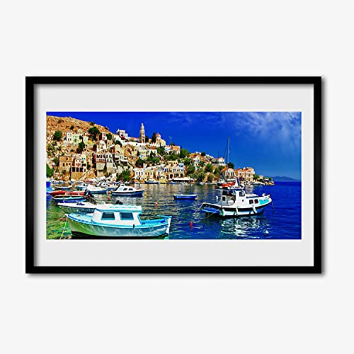 Image cadre en MDF paysage de mer 60x40 cm pour habiller un mur vide