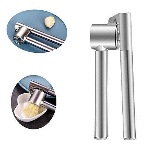 Qplcdg Acero Inoxidable Prensa de ajos, lavavajillas Prensa de ajos ergonómico y fácil de Usar Cover