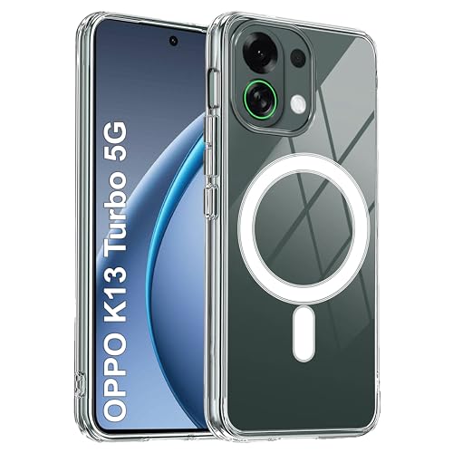 Image of Zapcase Back Case Cover for Oppo K13 Turbo 5G | Compatible for Oppo K13 Turbo 5G Back Cover | Compatible with MagSafe | Scratch-Resistant Back Cover | Clear
