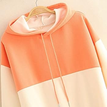 Hoodie, bloemenpatroon, capuchon, lange mouwen, neonrood | Happy Size