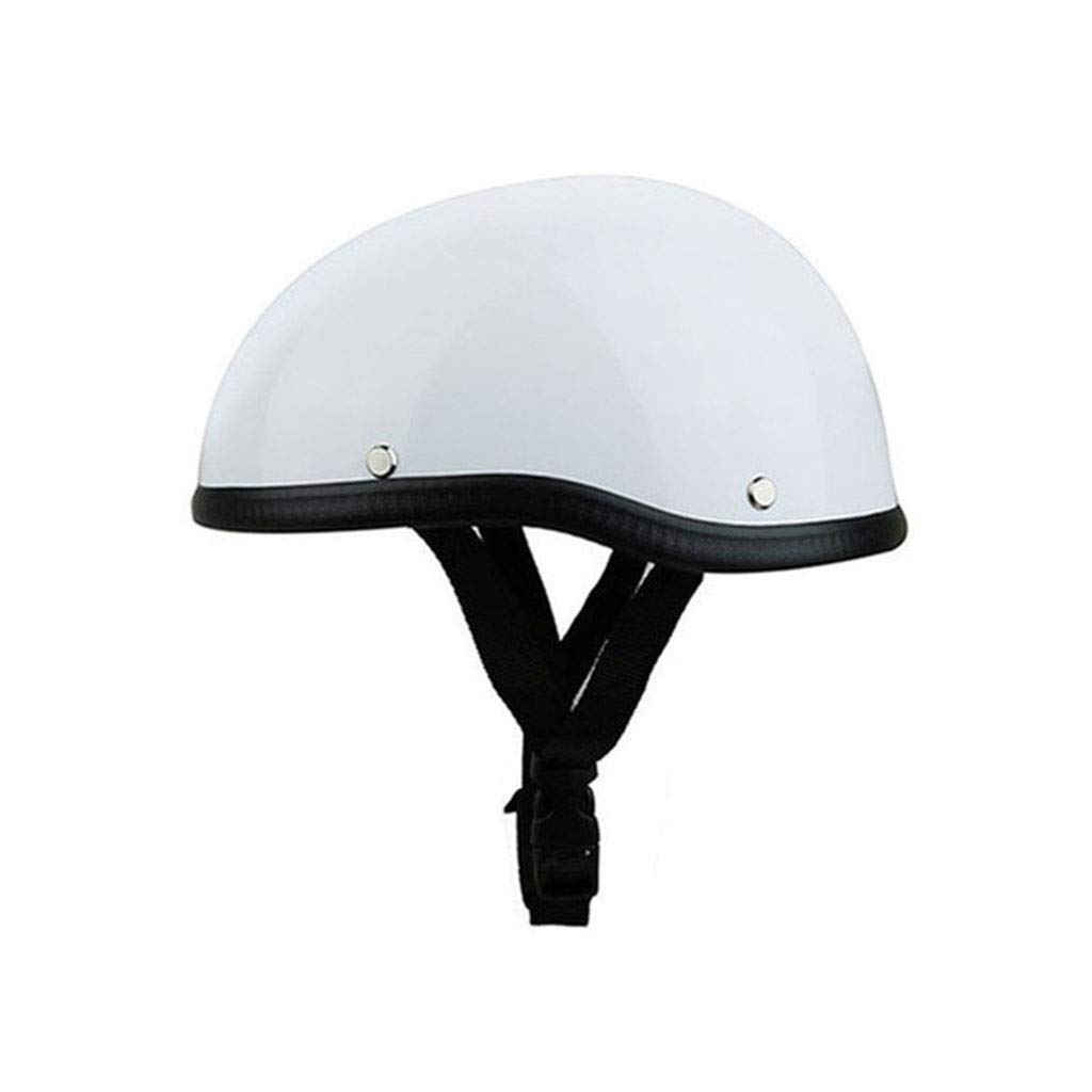 Casco Mezza Faccia Vintage Omologato ECE/DOT - Per Cruiser E Scooter, Guscio Composito Leggero