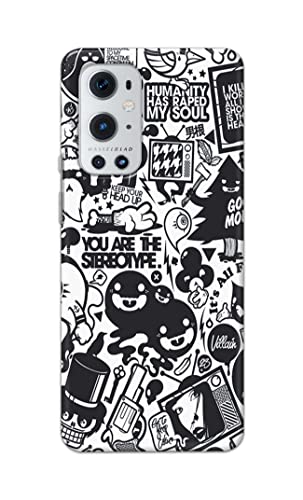 Image of Printed Hard Back Cover Case for OnePlus 9 Pro Back Cover (Mixed Cartoon) -702