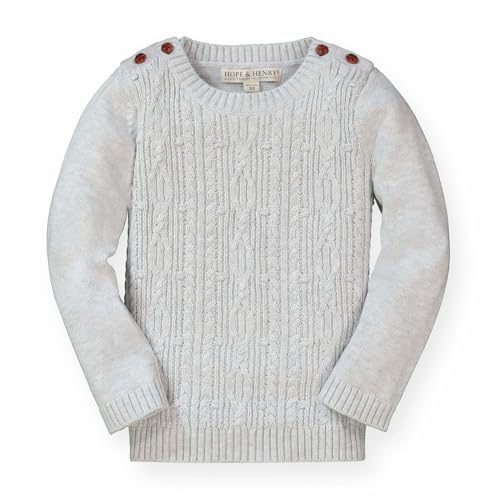Image of Hope & Henry Girls Cable Front Pullover Sweater
