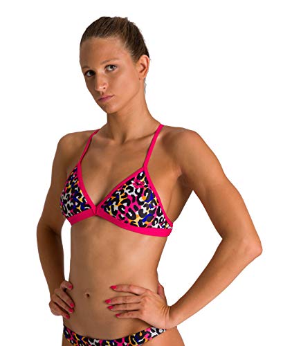 arena Women's Print Sport Bikini Tie Back MaxLife Swimsuit Bathing Suit Top and Bottom for Swimming