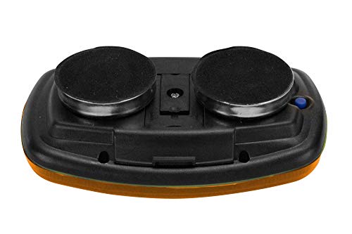 Led Amber Strobe Light - 18 Leds - Battery Powered - Dual Magnetic Base -Continuous Or Strobe Output #TOP5
