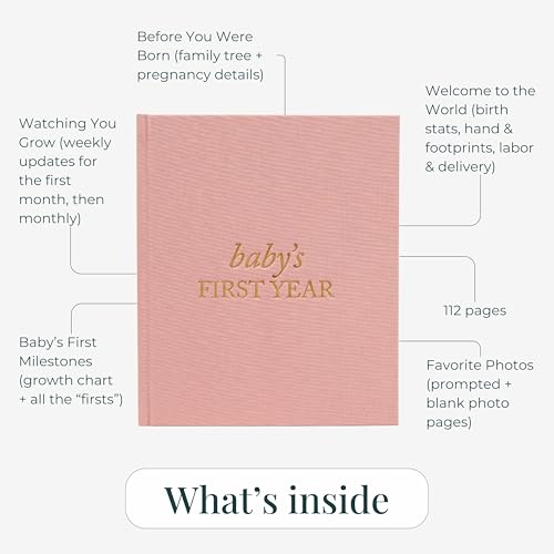 Livre souvenir pour bébé en lin le cadeau de naissance idéal - 5