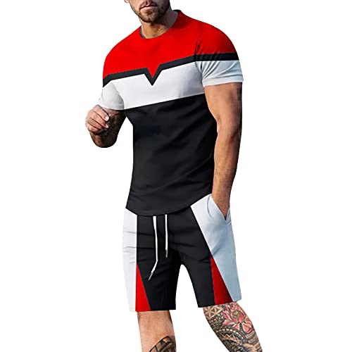 Costume patchwork 3D homme pour éviter la chaleur avec short plage hawaïen fluide