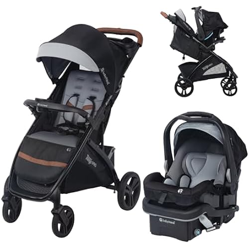 Baby Trend Tango PRO Travel System with Secure-Lift Infant Car Seat, Dash Black