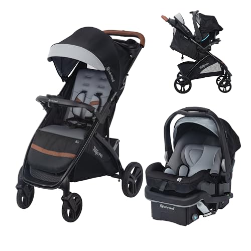 Baby Trend Tango PRO Travel System with Secure-Lift Infant Car Seat Dash Black