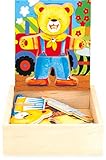 Dimensions: 12,5x14x4,2 cm Ulysse Couleurs d\'Enfance - 1139 - Puzzle - Encastrement Ourson