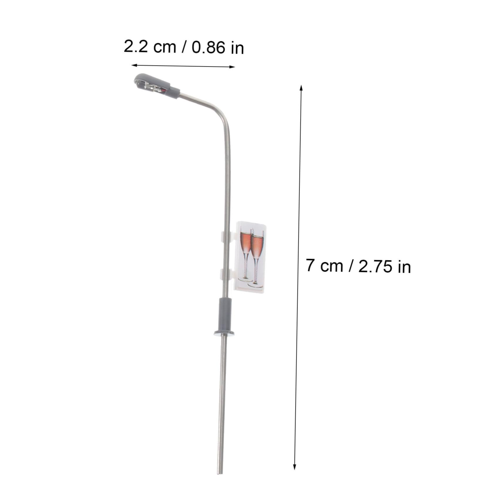 JOINPAYA Miniature Street Lamp Models 4pcs Led Landscape Lights for Micro Scene Table Decorations