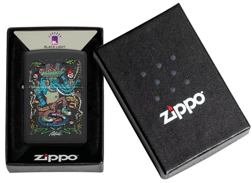Zippo briquet tempête Rick Rietveld noir mat rechargeable