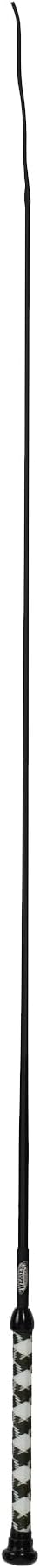 Weaver Livestock Basic Pig Show Whip, Hog Livestock Whip with Braided Nylon Handle, Leather Popper, Lightweight Braided Shaft