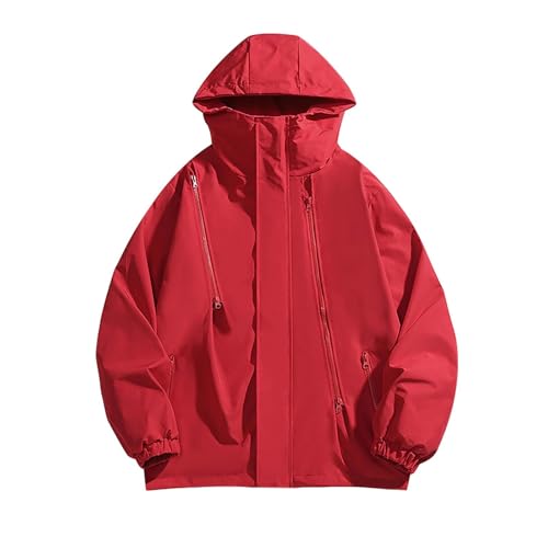 Veste imperméable pour vos randonnées et sorties de pluie en taille 3XL rouge